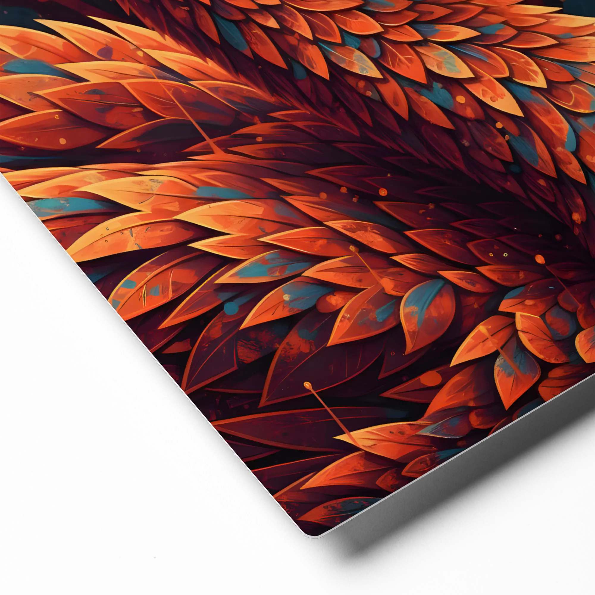 Ember Swan 
 Metal Print | 8″x 10″