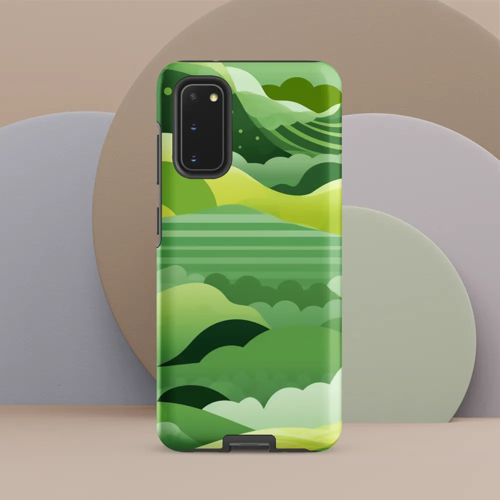 Tranquility in Green Waves