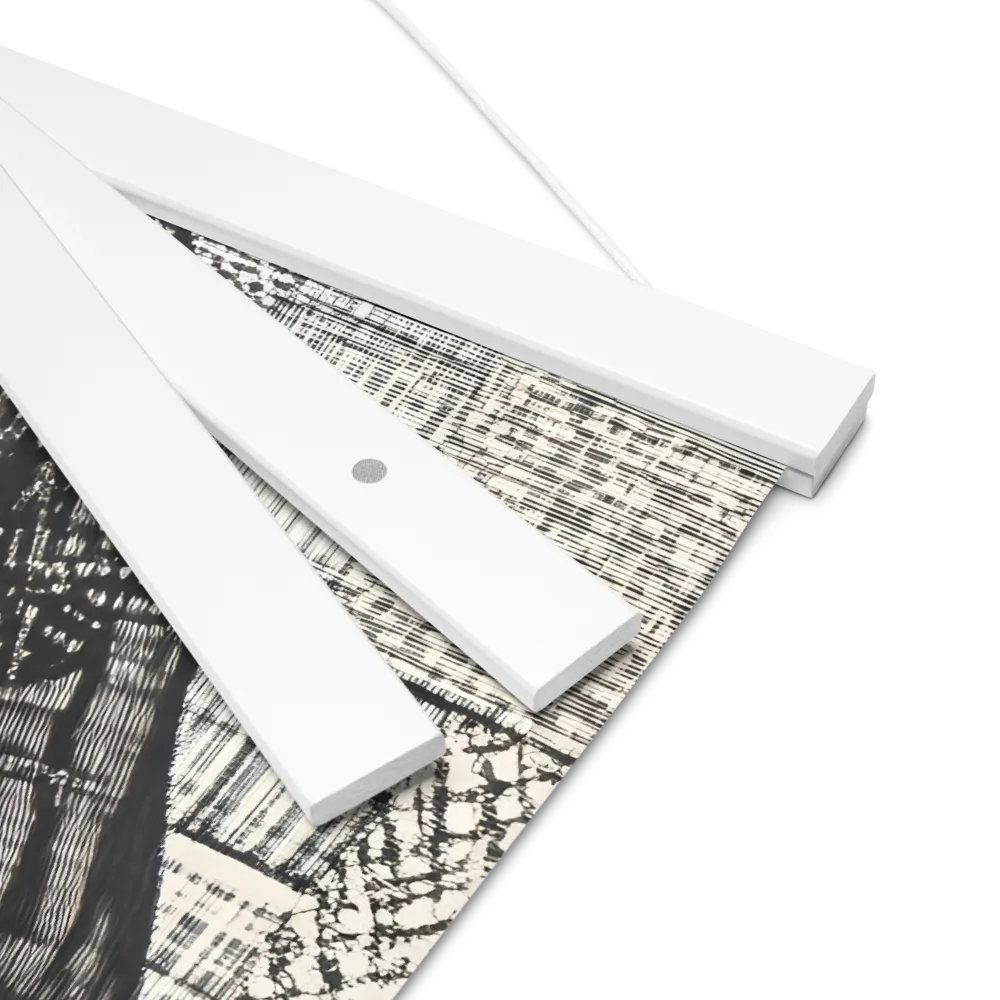 Urban Reflections: A Shopping Narrative | Poster With White Wood Hanger | 16″×16″