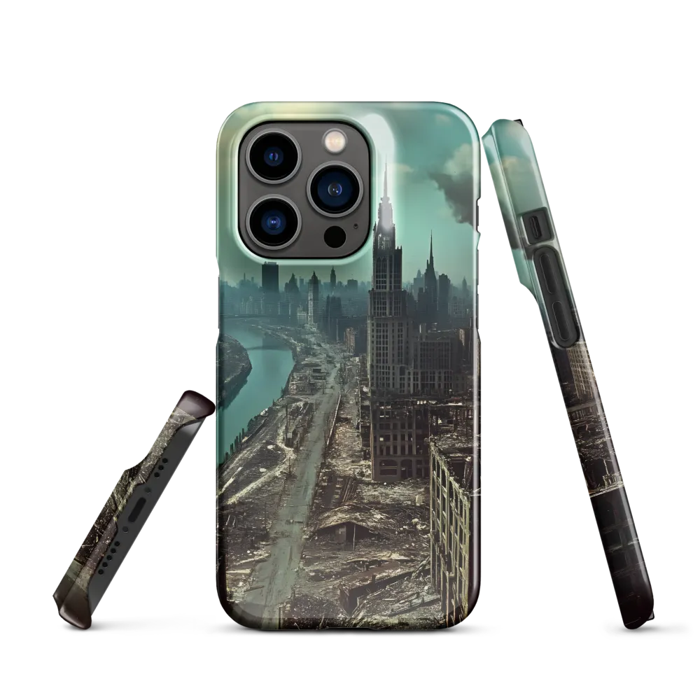 Urban Ruins: A Futuristic Reflection | Phone Case |  14 Pro | Snap Case | Glossy