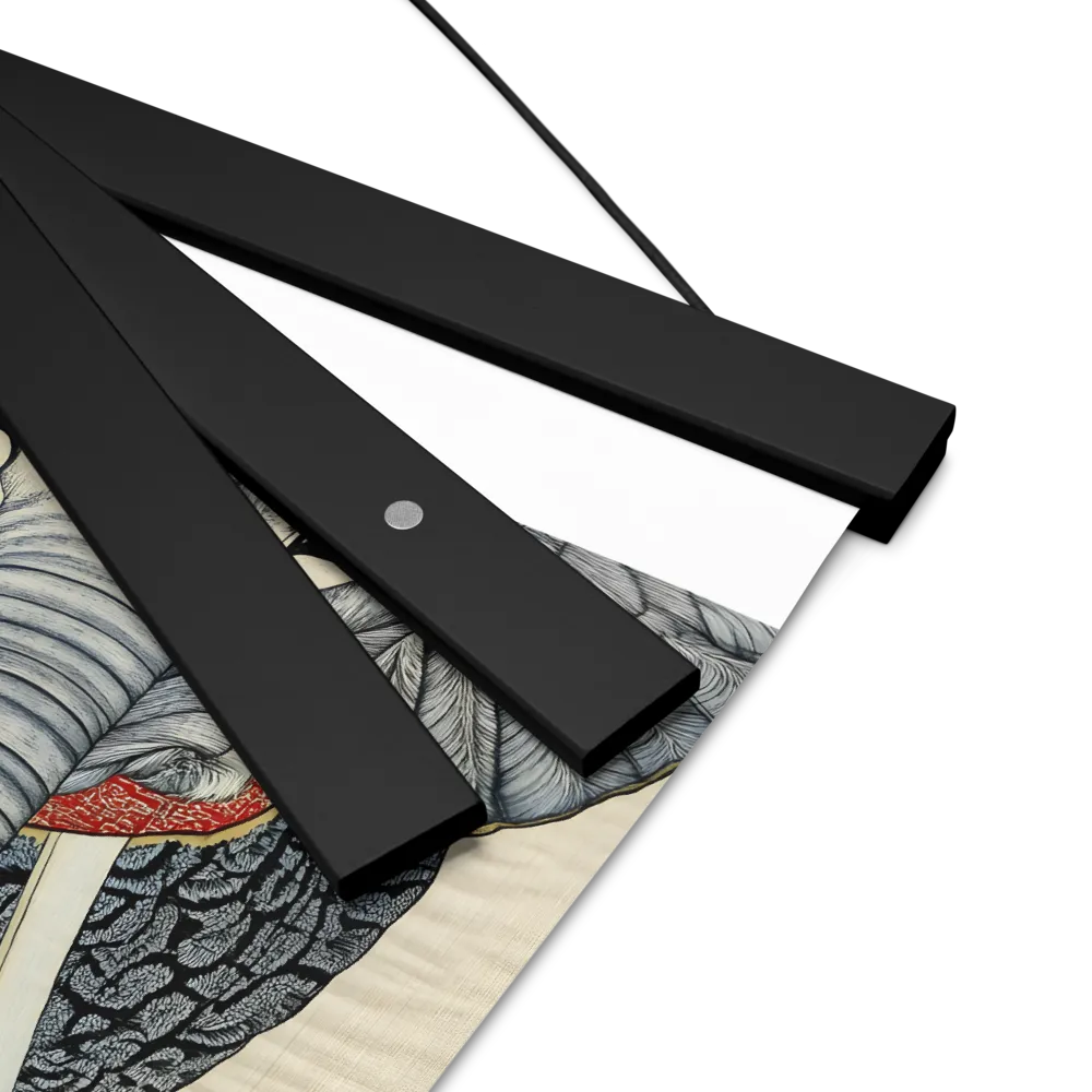 Majesty of the Elephant | Poster With Black Wood Hanger | 8″×10″