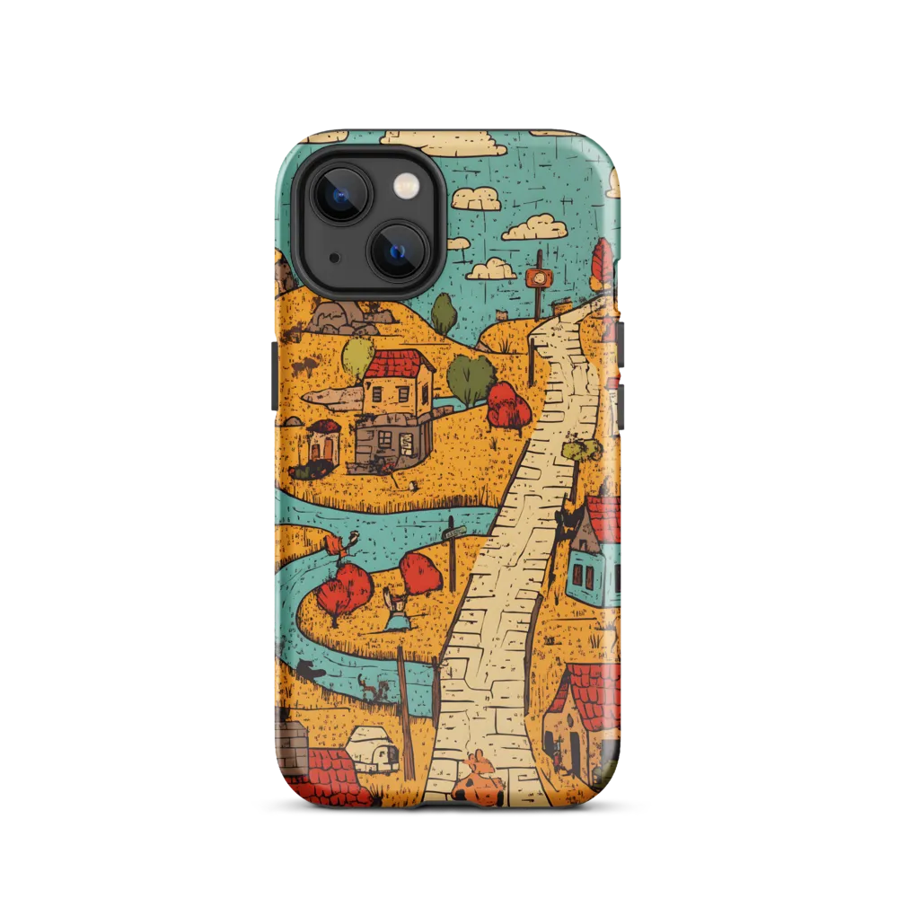 Whimsical Village Landscape