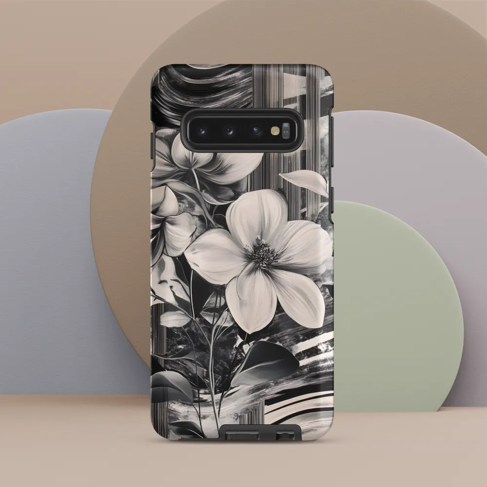 Ethereal Bloom: A Dance of Monochromes