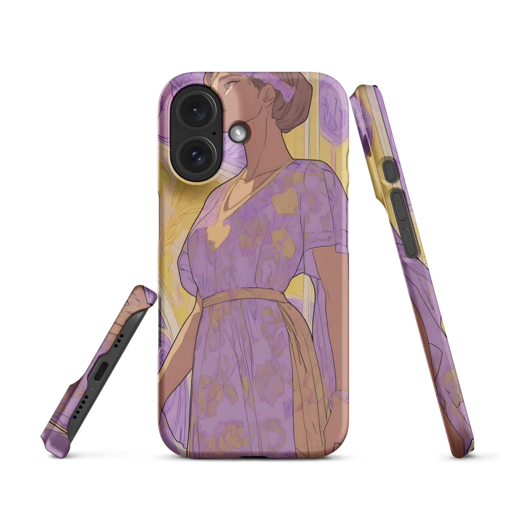 Elegance in Floral Harmony | Phone Case |  16 | Snap Case | Matte