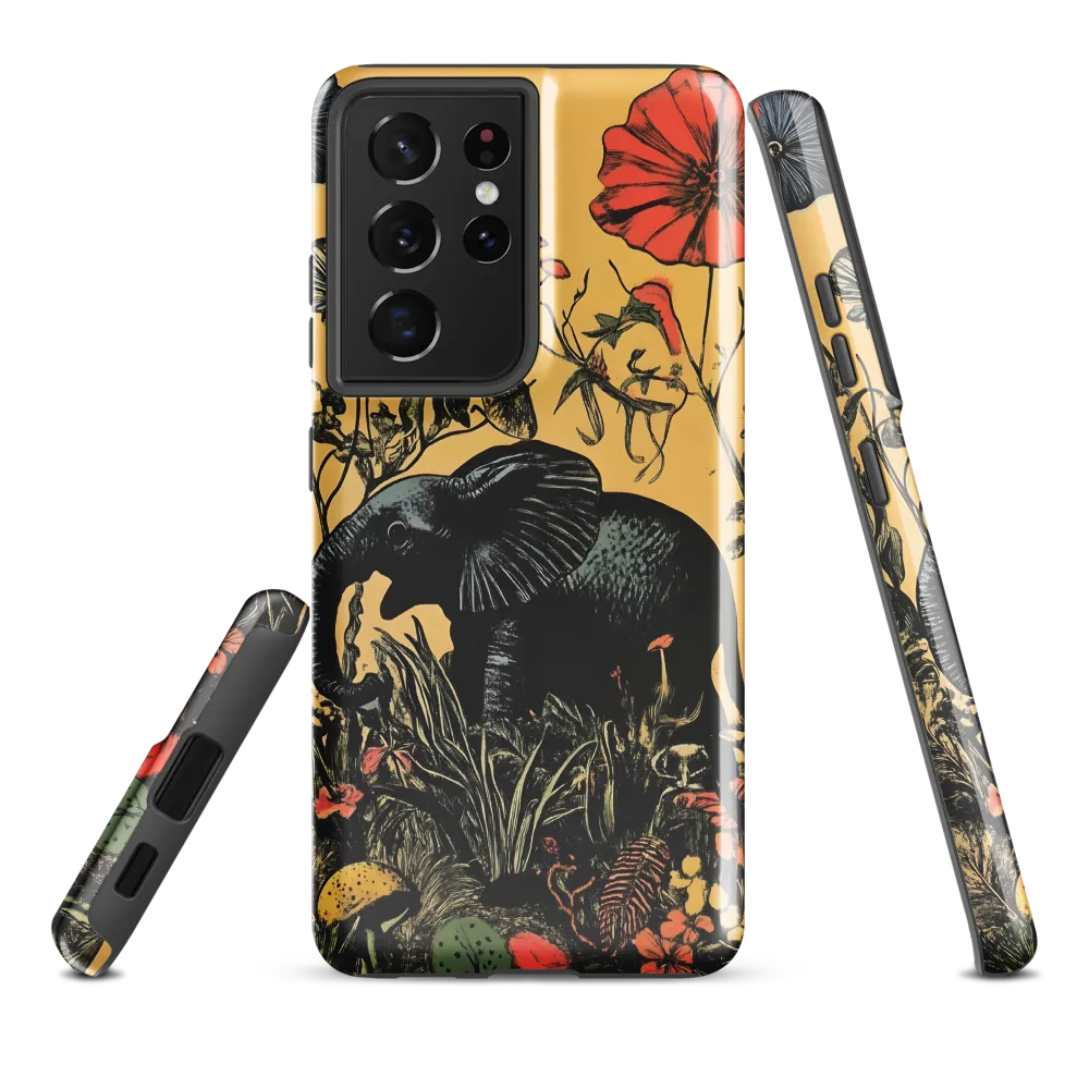 Floral Majesty: The Elephant's Sanctuary