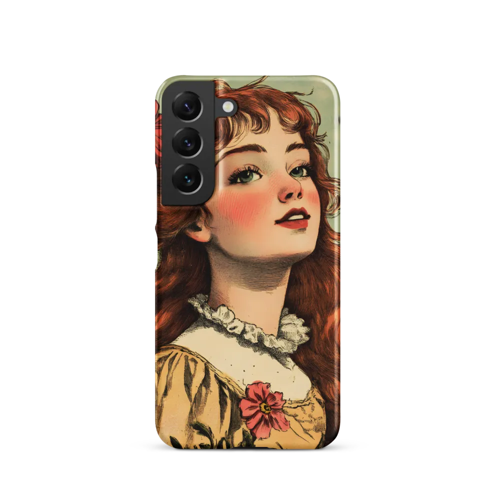 Whimsical Portrait of a Flower-Adorned Girl