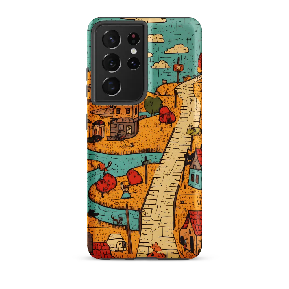 Whimsical Village Landscape