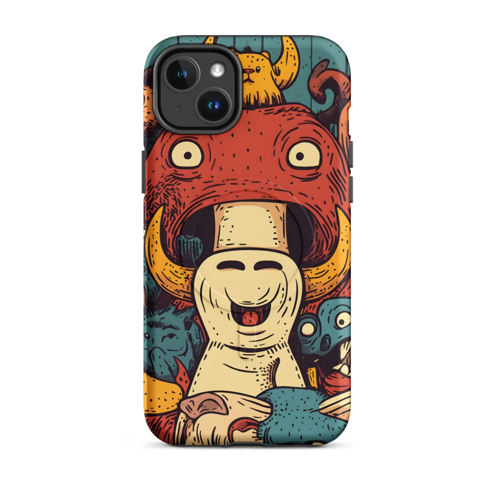 Whimsical Gathering of Creatures | Phone Case |  14 Plus | MagSafe® Tough Case | Matte