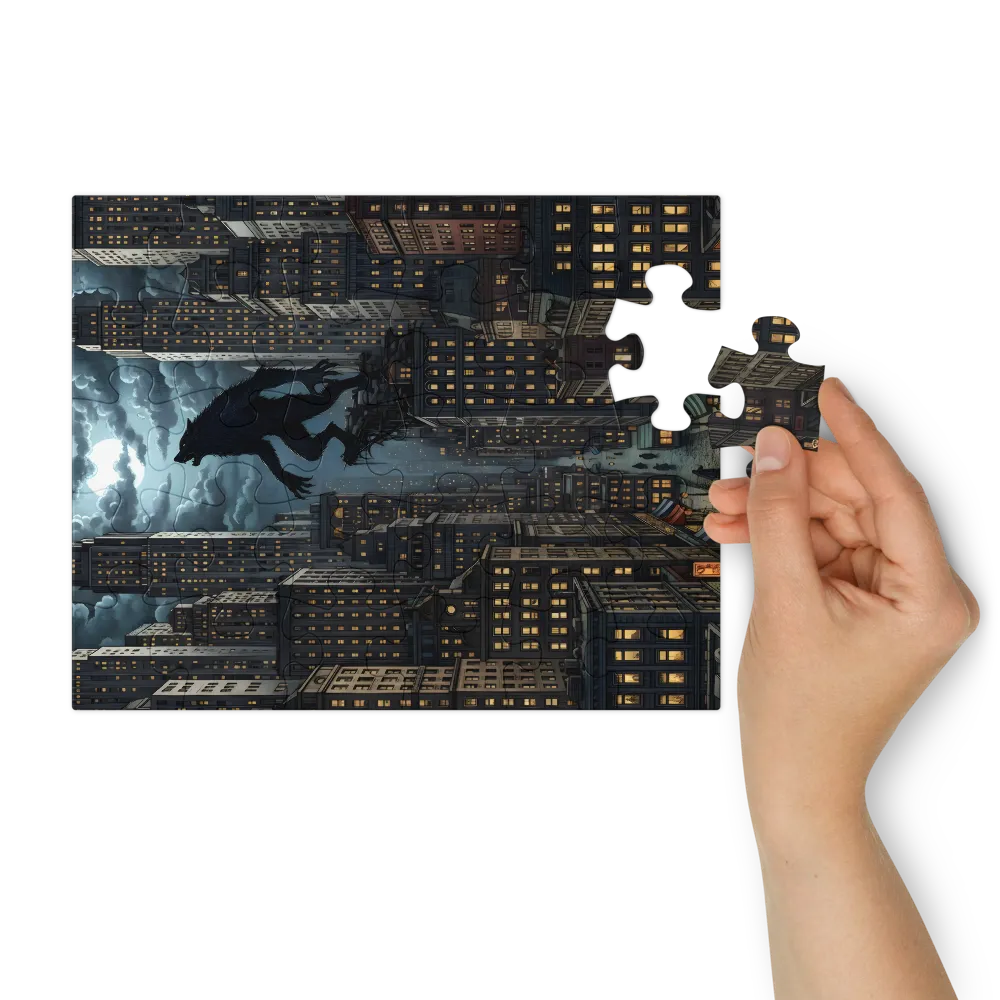Midnight Howl 
 Jigsaw Puzzle in Tin Box
