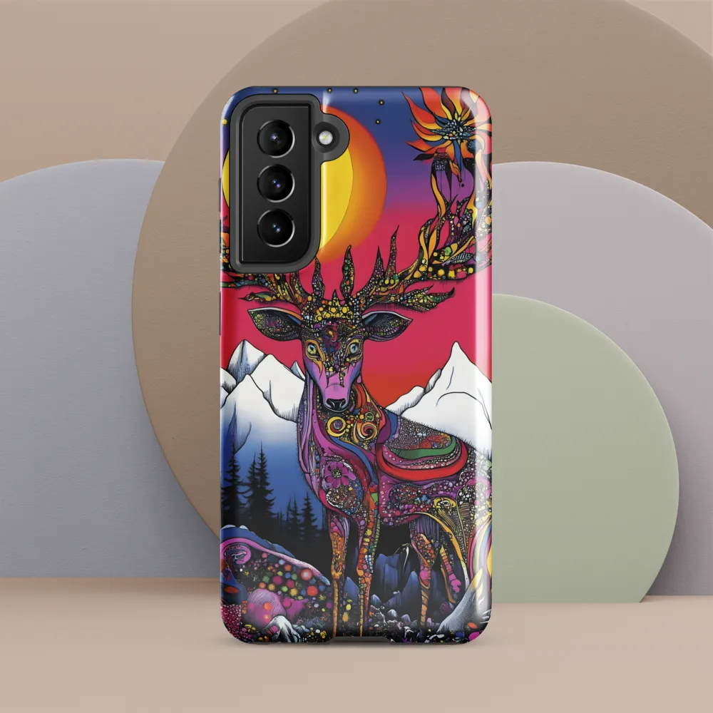 Mystical Majesty of the Psychedelic Deer | Phone Case |  S21 | Tough Case | Glossy