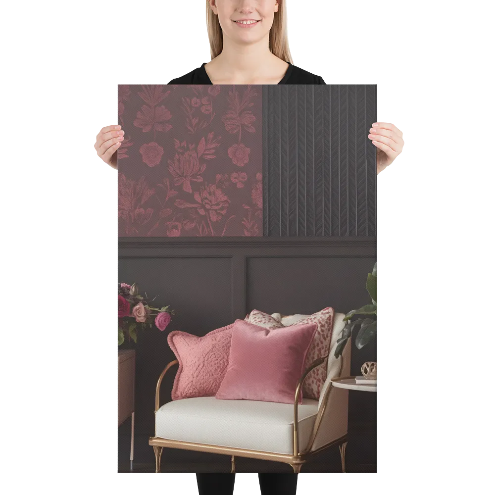 Elegance in Contrast: A Modern Interior Design | Canvas | 24″×36″