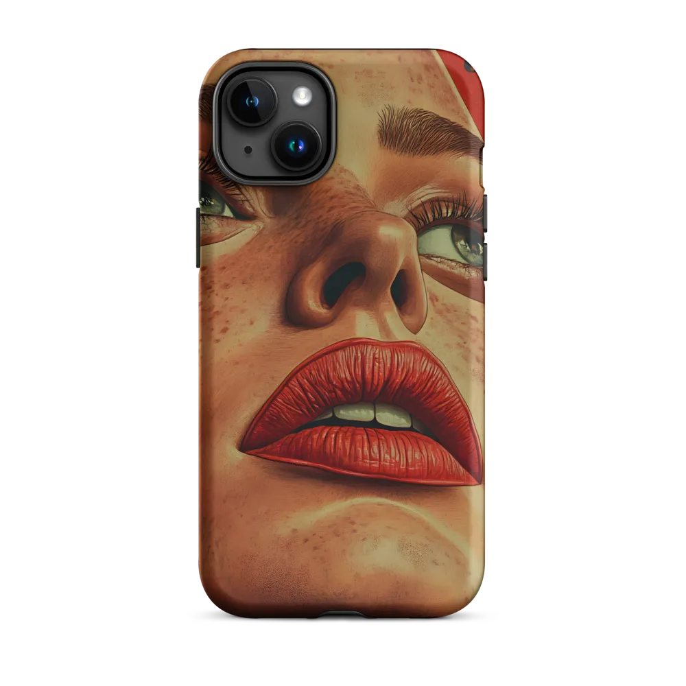Red Intensity: A Portrait of Elegance