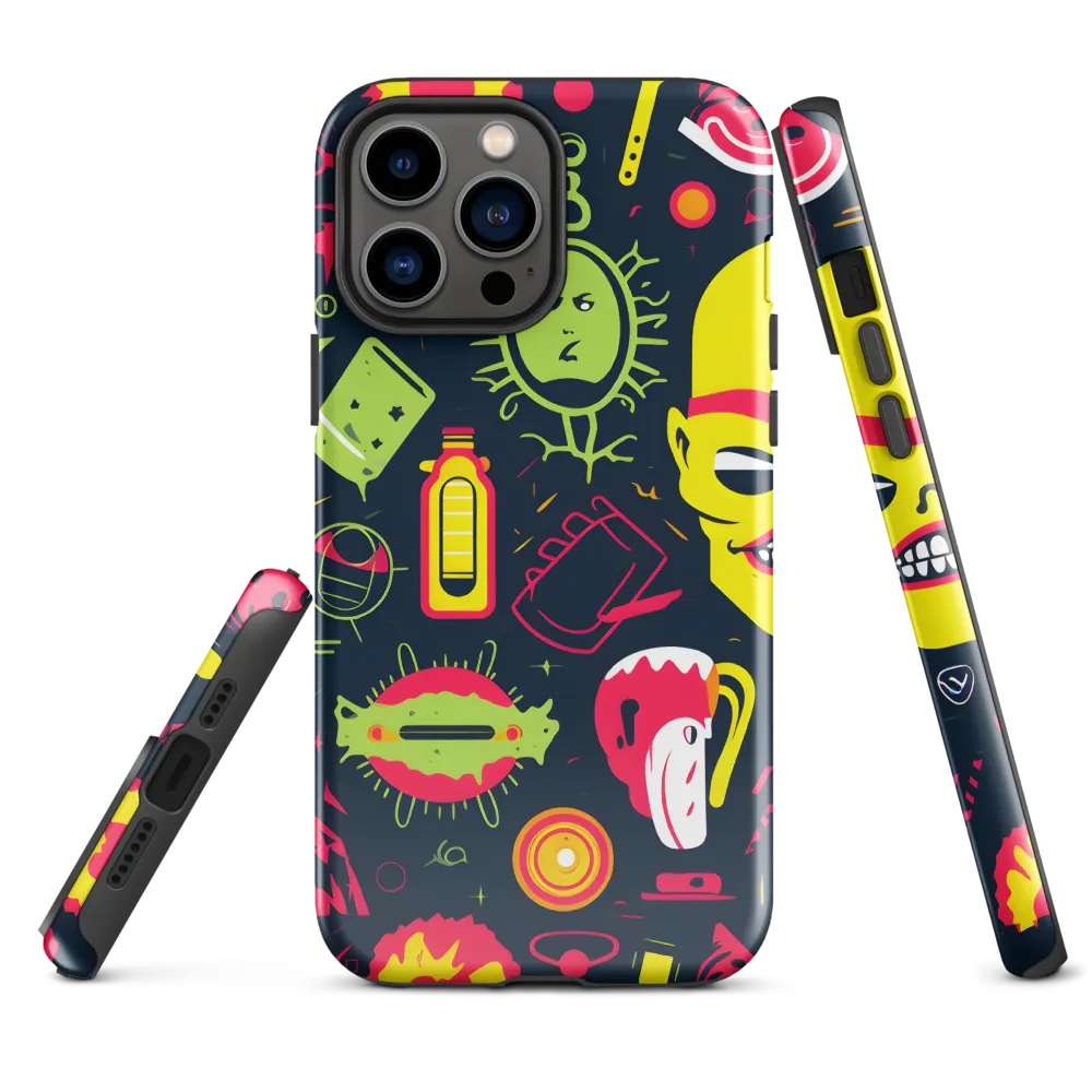 Neon Revelry: A Quirky Exploration of Modern Pop Art
