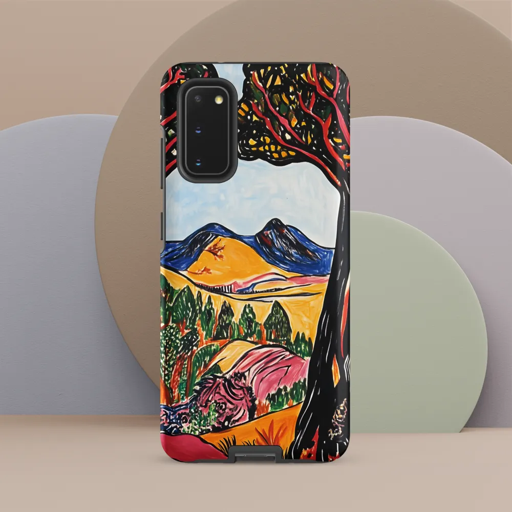 Vibrant Nature's Embrace | Phone Case |  S20 | Tough Case | Matte