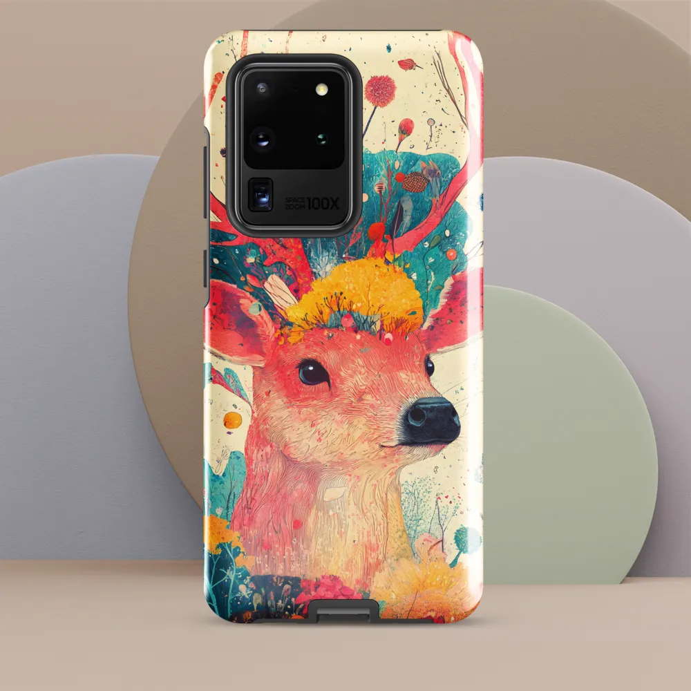 Whimsical Harmony: A Deer in Bloom