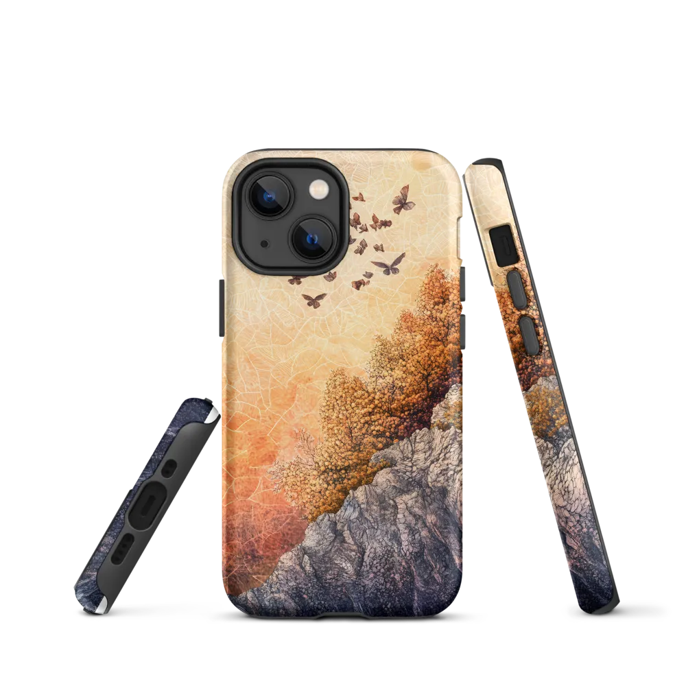 Fluttering Dreams of Serenity | Phone Case |  13 mini | Tough Case | Matte