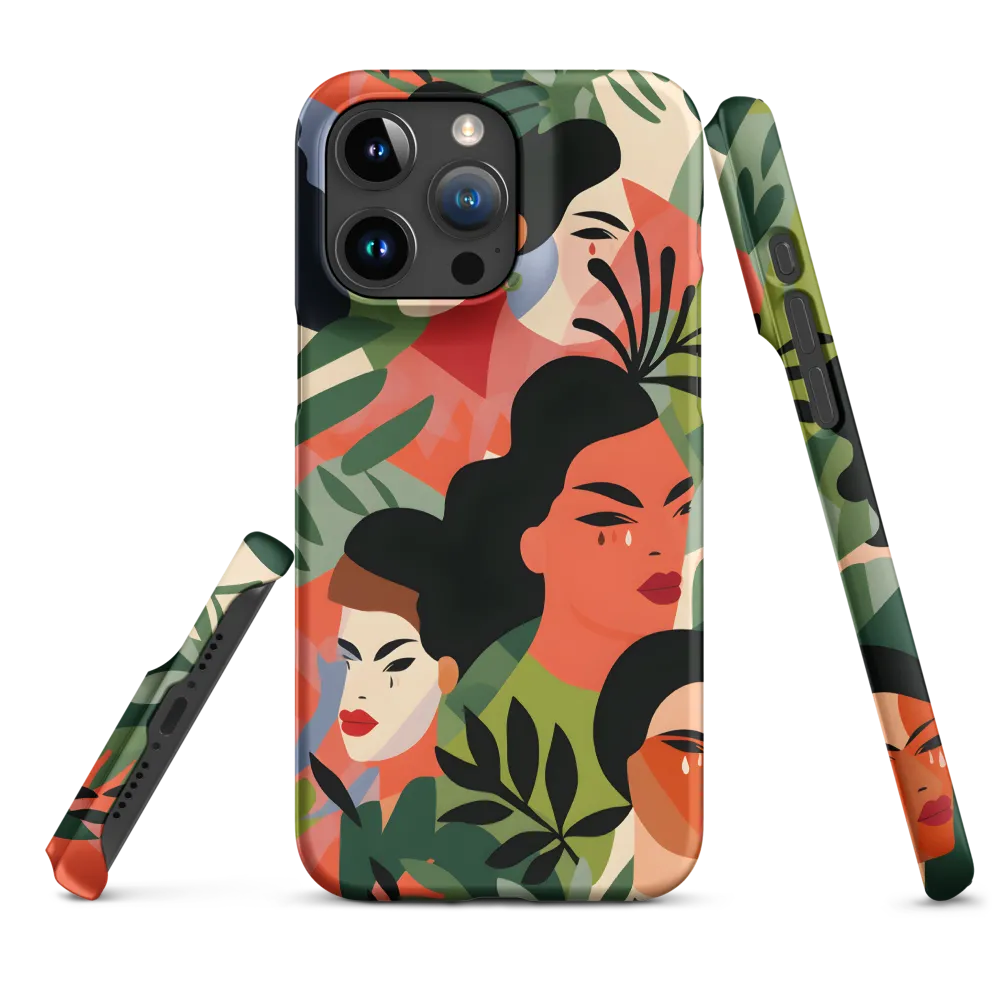 Harmony of Nature and Femininity | Phone Case |  15 Pro Max | Snap Case | Matte