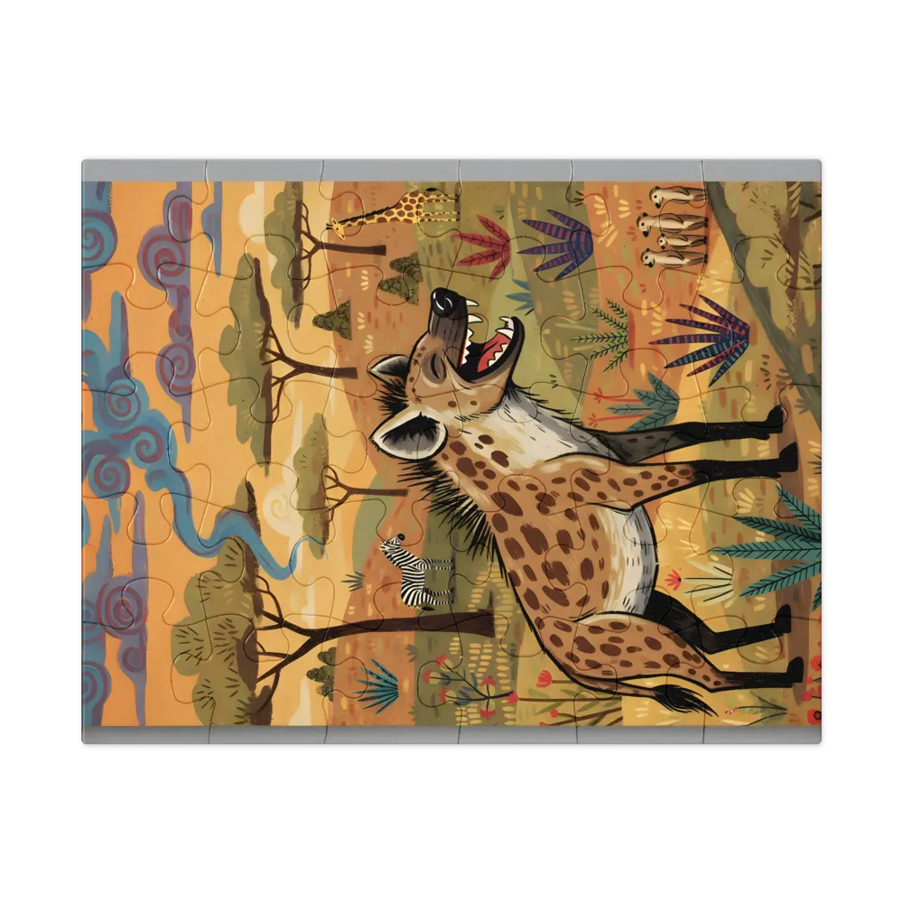 Savanna Laughter 
 Jigsaw Puzzle in Tin Box