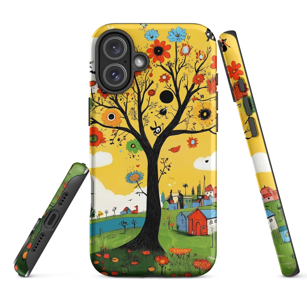 Whimsical Blooms of Life | Phone Case |  16 Plus | Tough Case | Matte