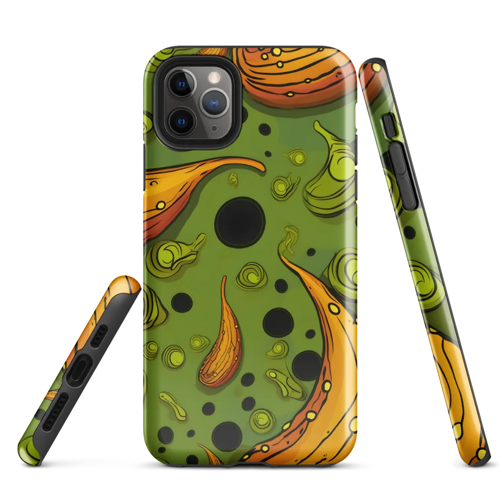 Whimsical Organic Patterns | Phone Case |  11 Pro Max | Tough Case | Glossy