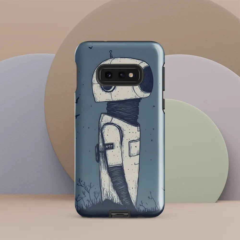 Contemplative Robot in a Barren Landscape