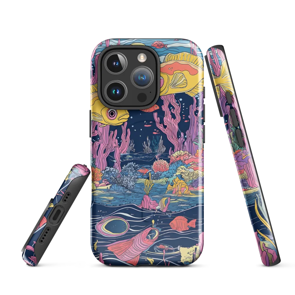 Underwater Dreamscape: A Playful Encounter | Phone Case |  16 Pro | MagSafe® Tough Case | Glossy