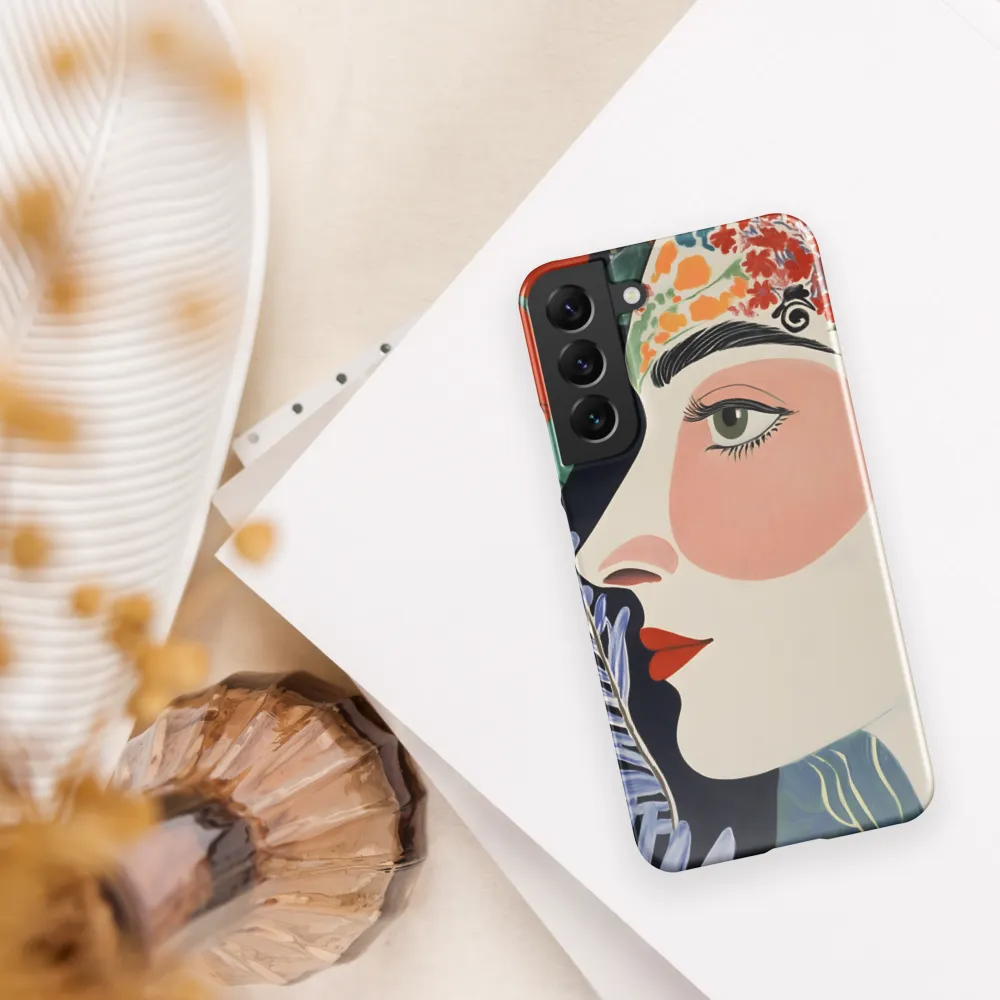 Floral Serenade: A Modern Portrait