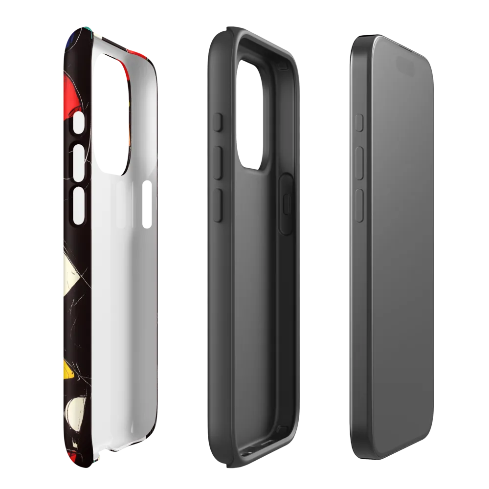 Vibrant Geometric Symphony | Phone Case |  15 Pro | Tough Case | Matte