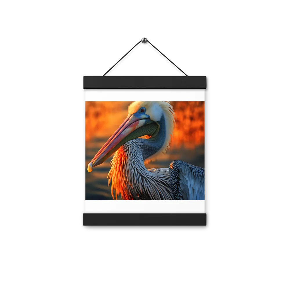 Elegance of the Pelican at Sunset