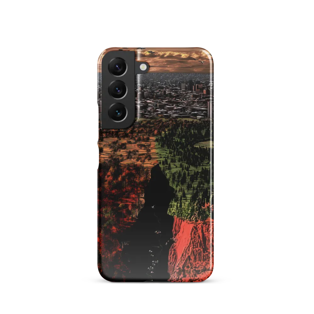 Harmony and Dissonance: A Landscape of Contrasts | Phone Case |  S22 | Snap Case | Glossy