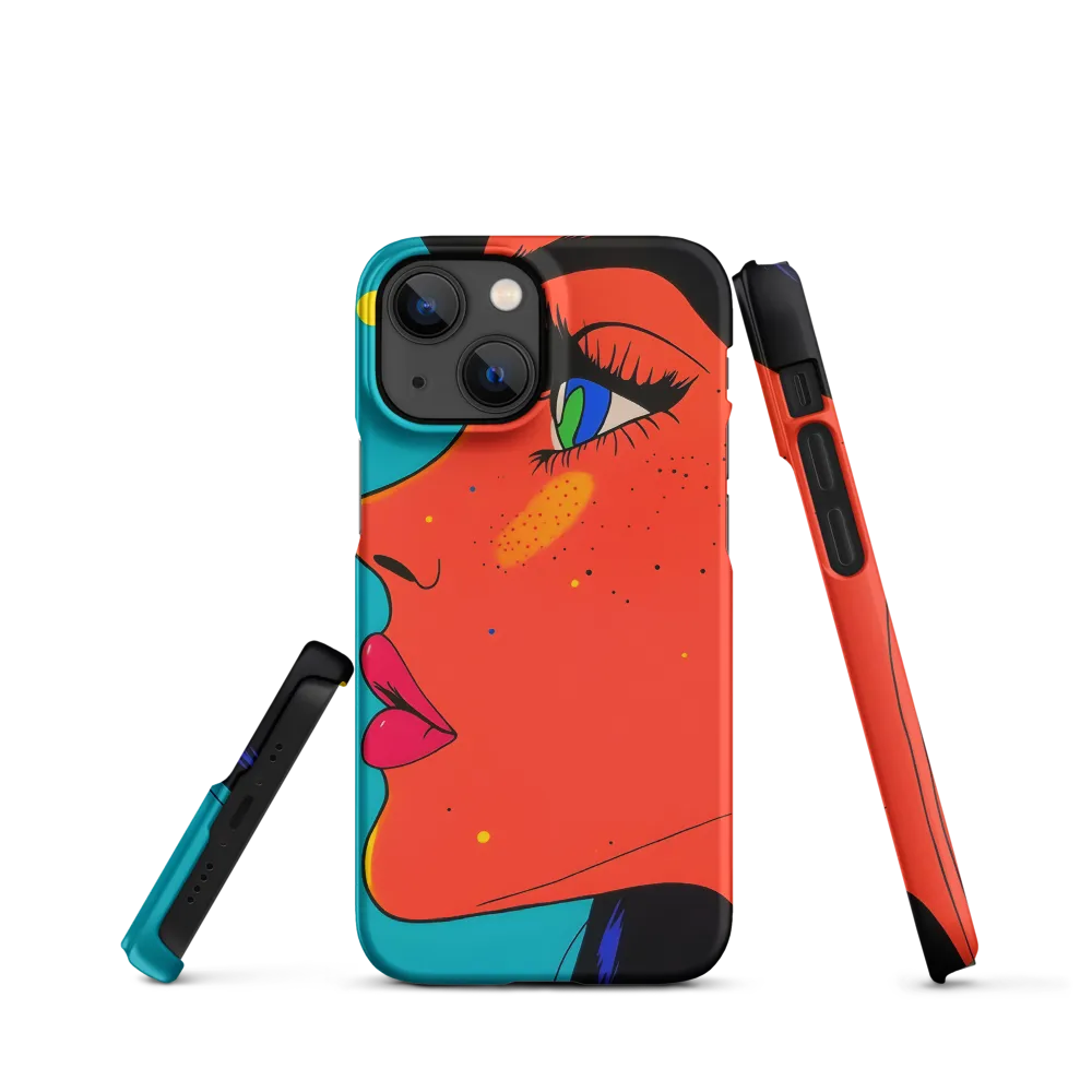 Vibrant Feminine Profile in Pop Art