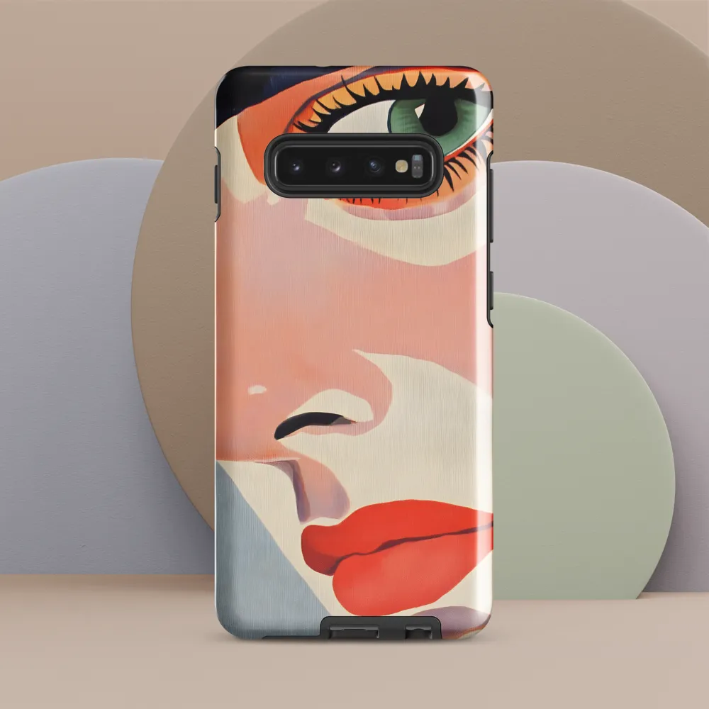 Captivating Gaze | Phone Case |  S10 Plus | Tough Case | Glossy