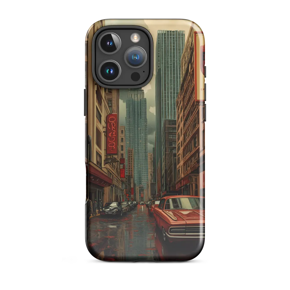 Nostalgic Cityscape: Reflections of a Forgotten Era | Phone Case |  16 Pro Max | Tough Case | Glossy
