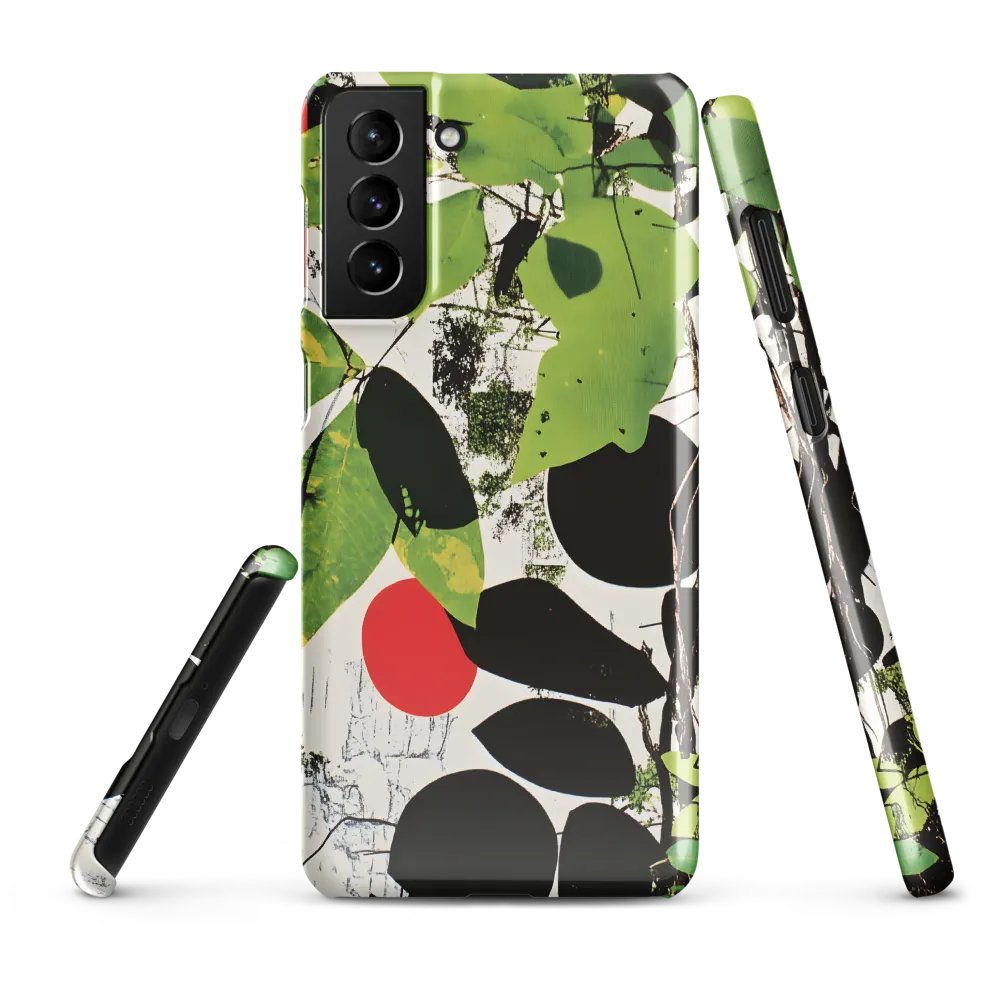 Nature's Geometry: A Contemporary Collage | Phone Case |  S21 Plus | Snap Case | Glossy
