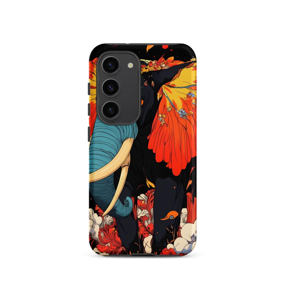 Majesty of the Floral Elephant | Phone Case |  S23 | Tough Case | Matte