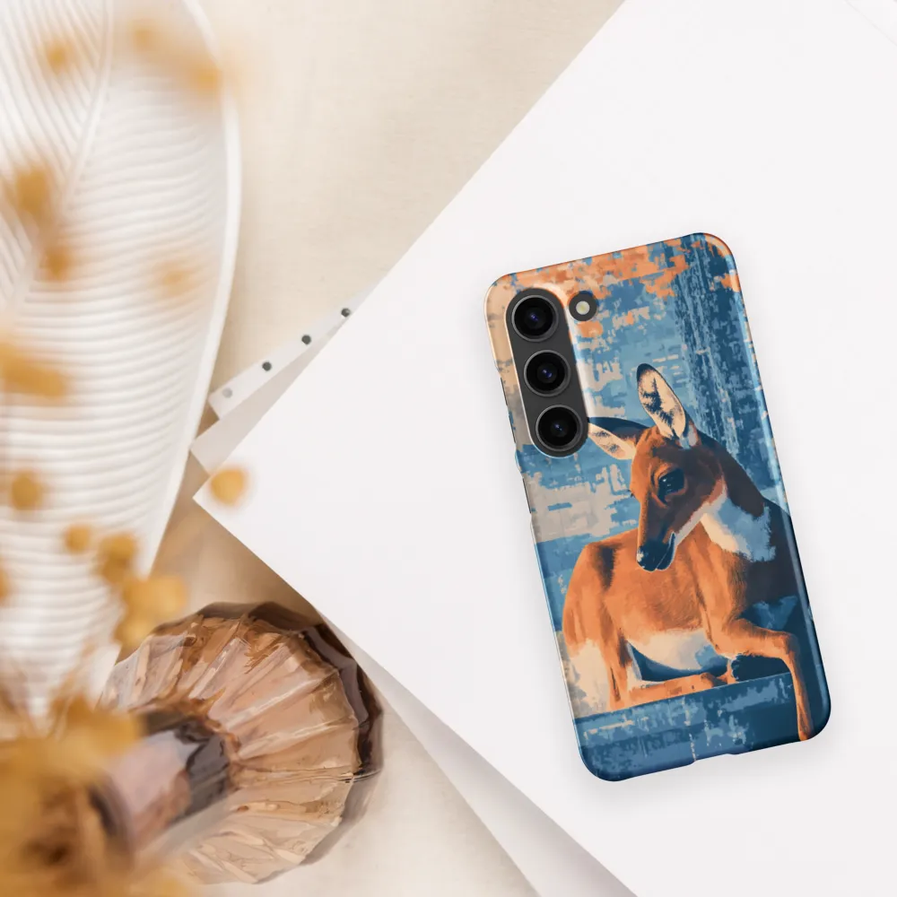 Serenity in Color: The Reclining Deer | Phone Case |  S23 | Snap Case | Matte