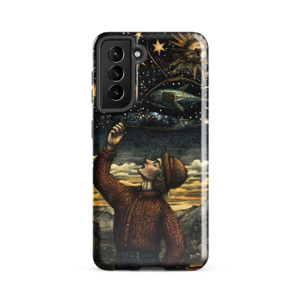 Cosmic Curiosity: A Journey Beyond Earth | Phone Case |  S21 FE | Tough Case | Glossy