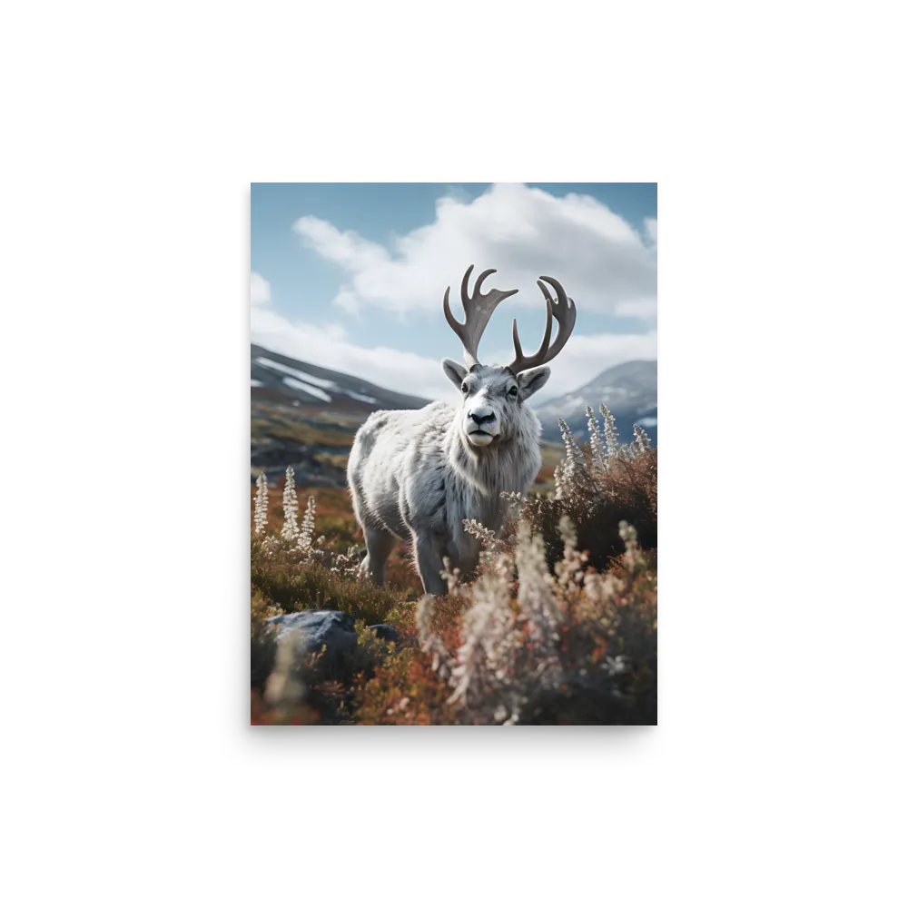 Majestic Harmony: The Reindeer in Nature | Poster | 12″×16″