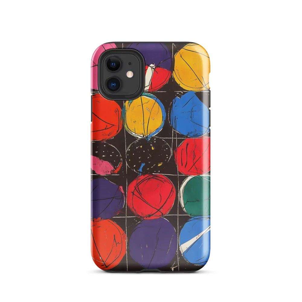 Colorful Circles in Abstract Harmony | Phone Case |  11 | Tough Case | Glossy