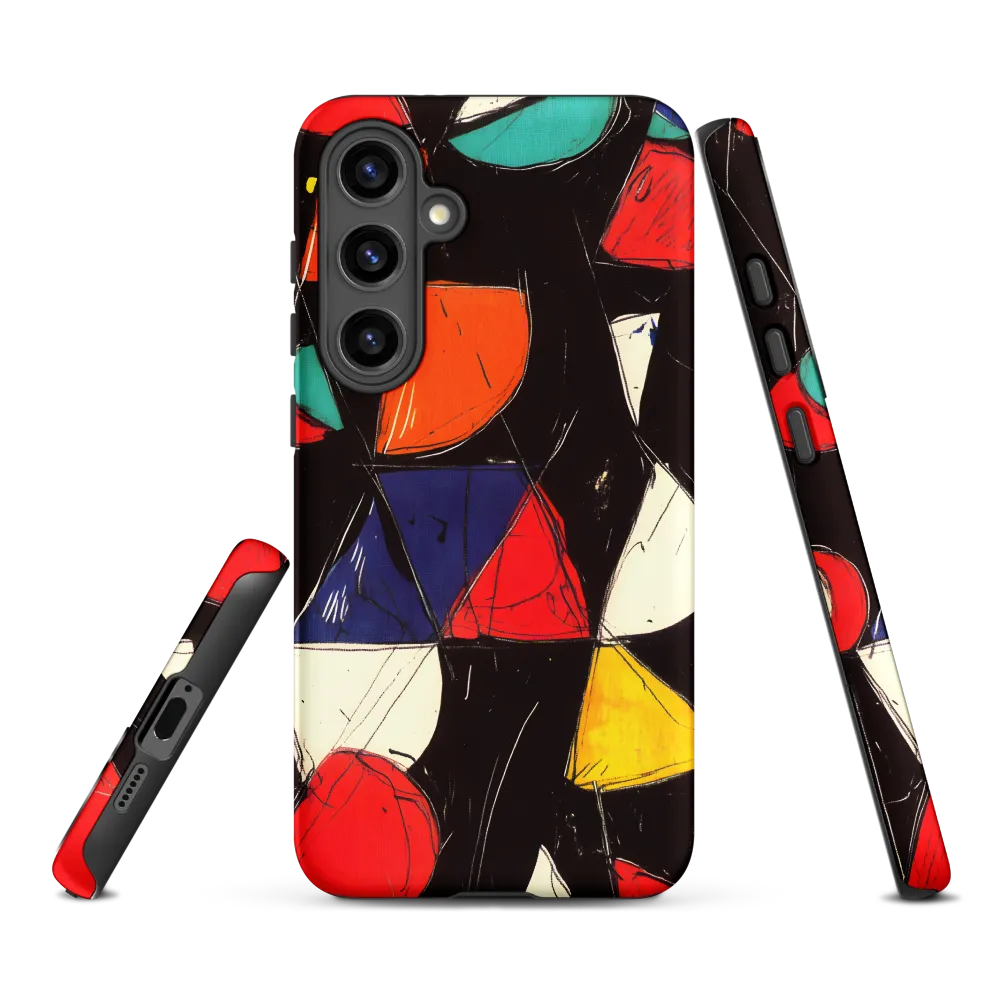 Vibrant Geometric Symphony | Phone Case |  S24 Plus | Tough Case | Matte