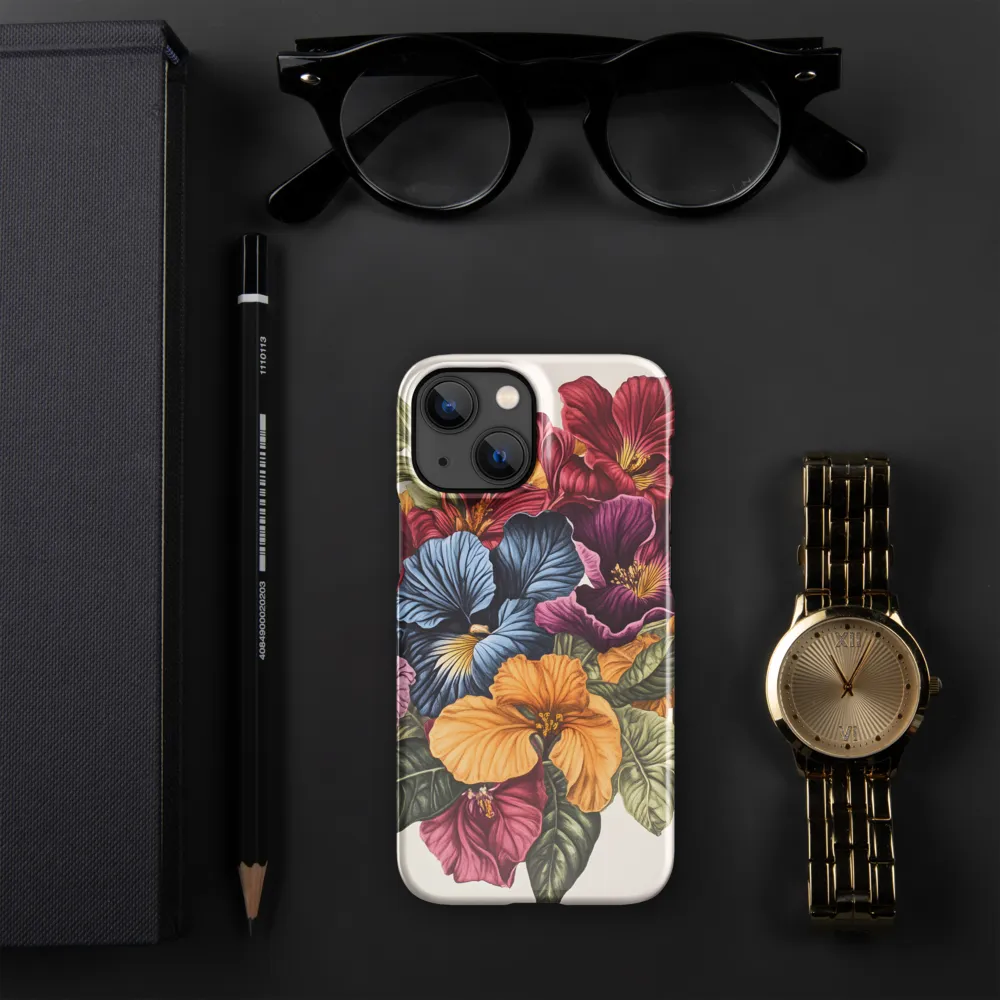 Floral Symphony in Color | Phone Case |  13 Mini | Snap Case | Glossy