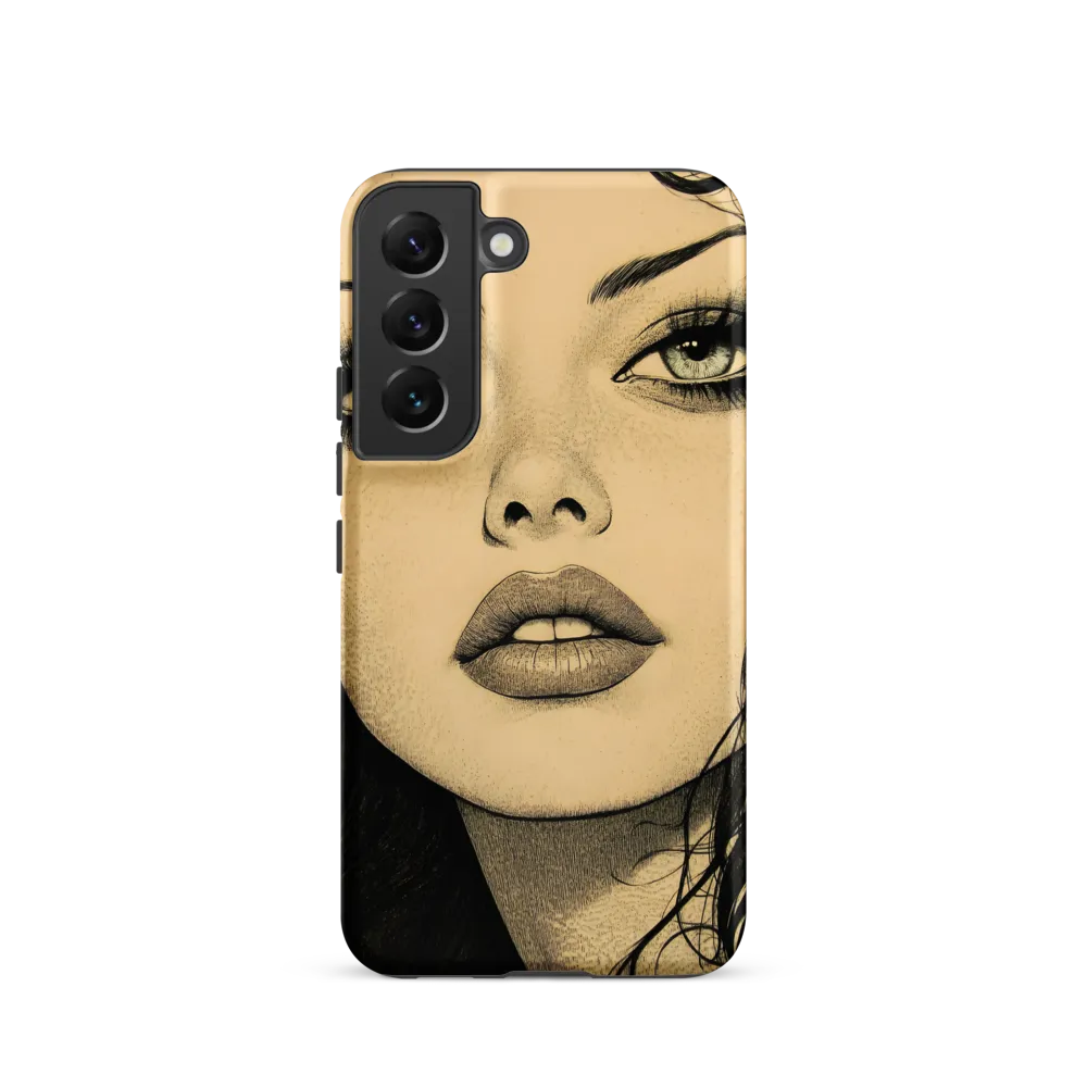 Enigmatic Gaze | Phone Case |  S22 | Tough Case | Matte