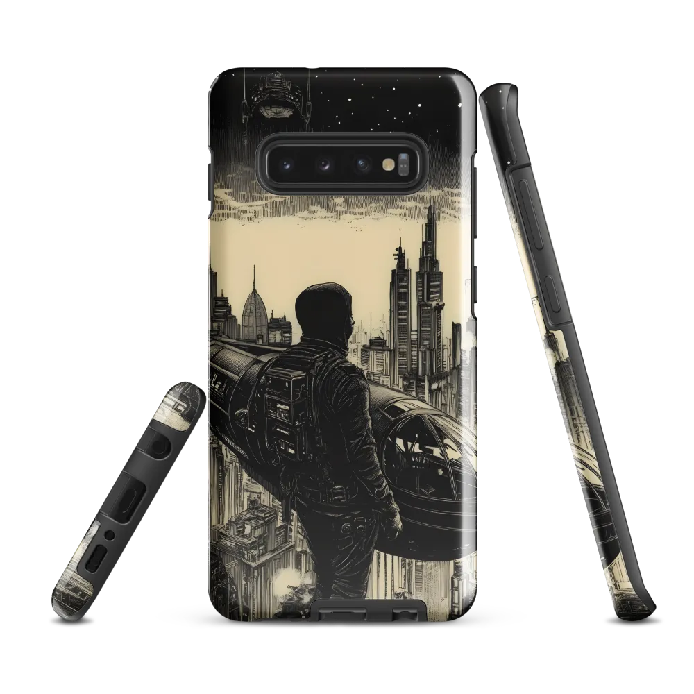 Pilot of the Dystopian Skies | Phone Case |  S10 Plus | Tough Case | Glossy