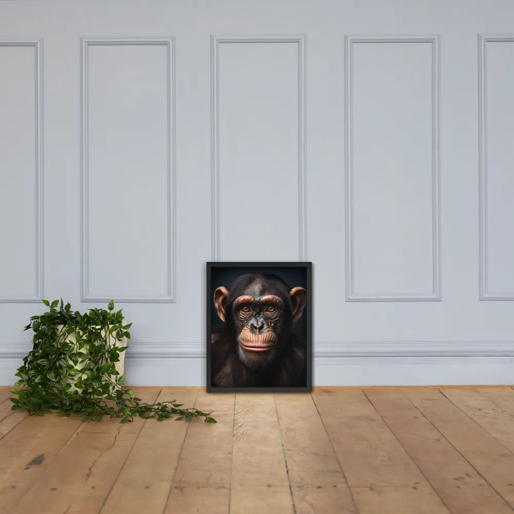 Whispers of Curiosity | Poster with Black Frame | 16″×20″