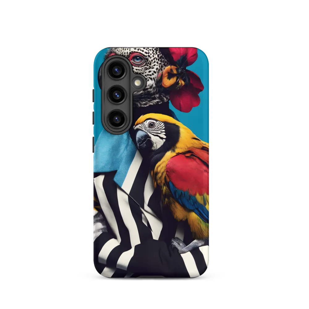 Vibrant Fusion of Flora and Fauna | Phone Case |  S24 | Tough Case | Matte