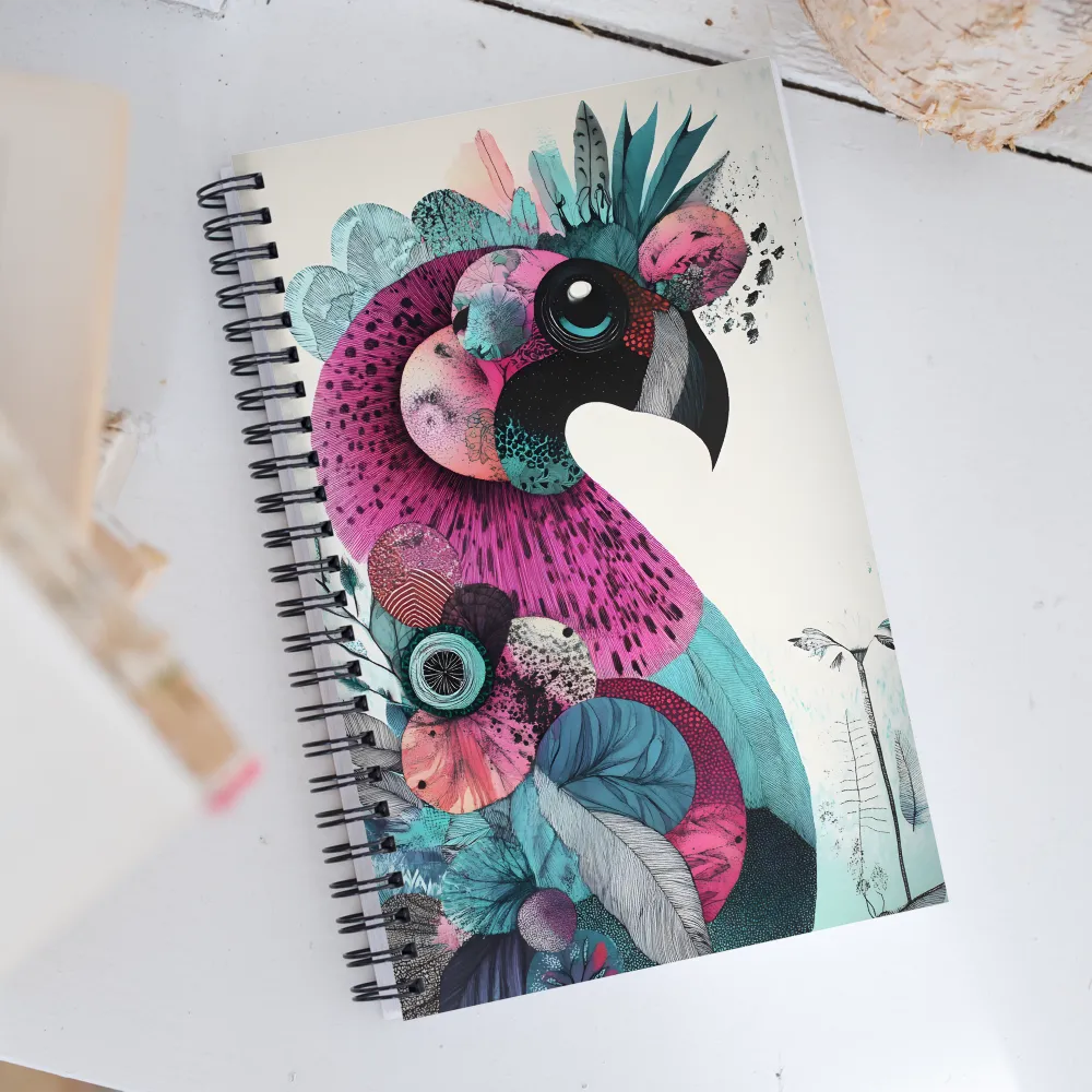 Vibrant Flamingo | Spiral Notebook