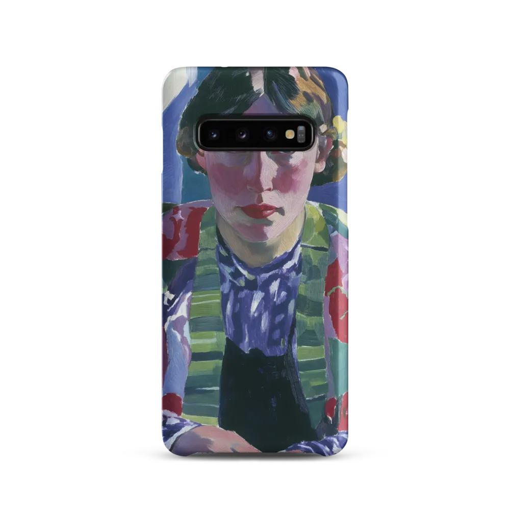 Vibrant Gaze: A Modernist Portrait