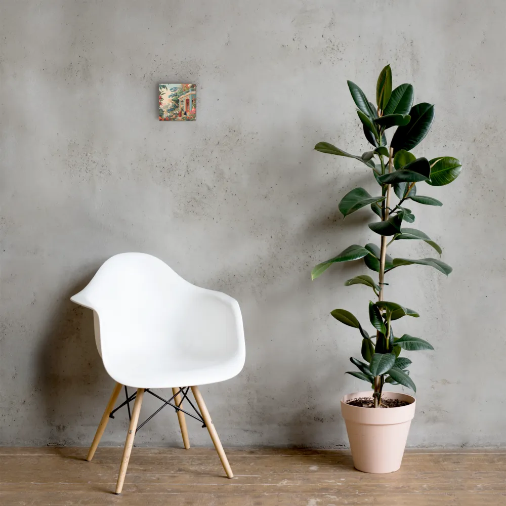 Villa in Bloom 
 Canvas | 6″x 6″