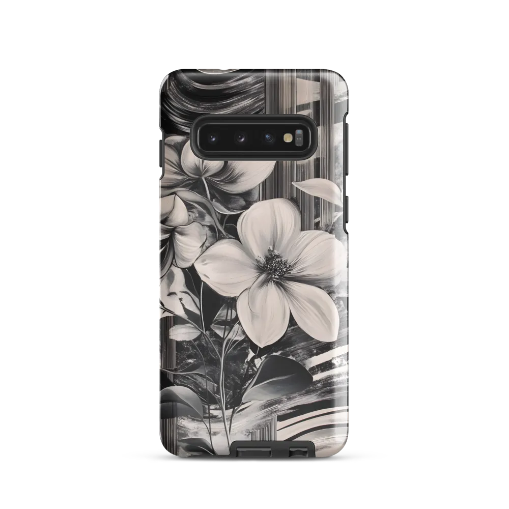 Ethereal Bloom: A Dance of Monochromes