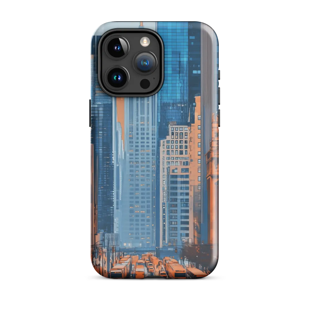Urban Symphony in Blue and Orange